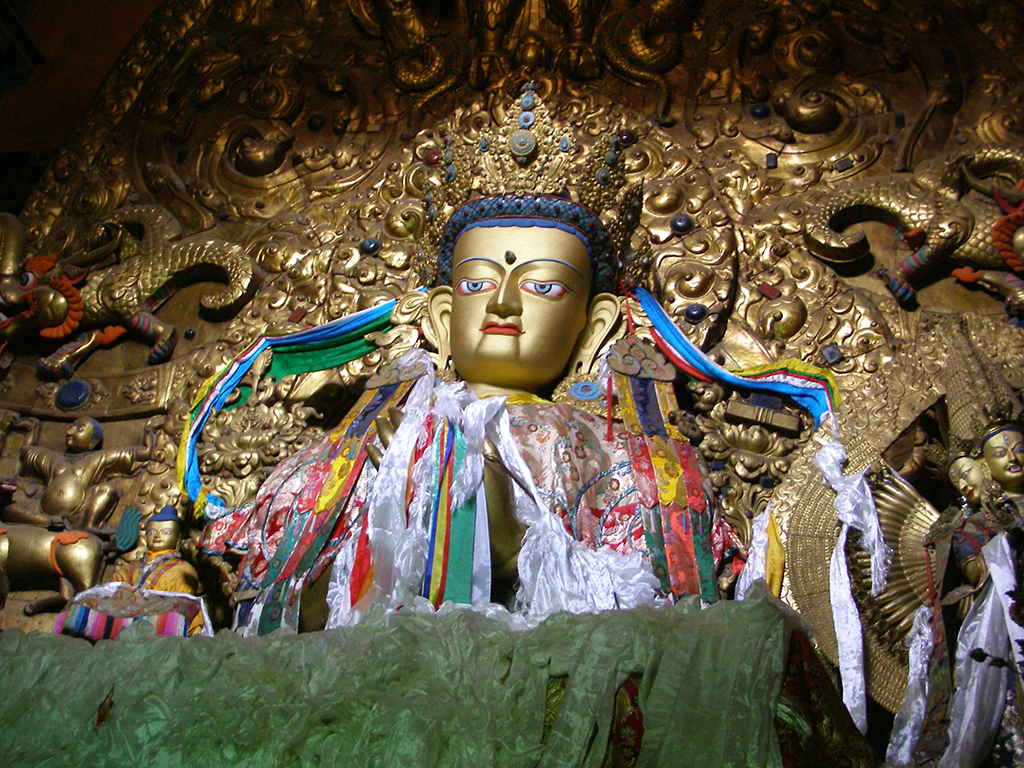381 - Interno del tempio di Jokhang - Tibet