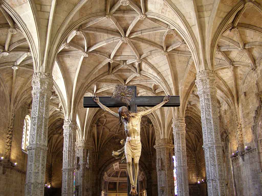 886 - Interno del Monastero di Jeronimos a Lisbona - Portogallo