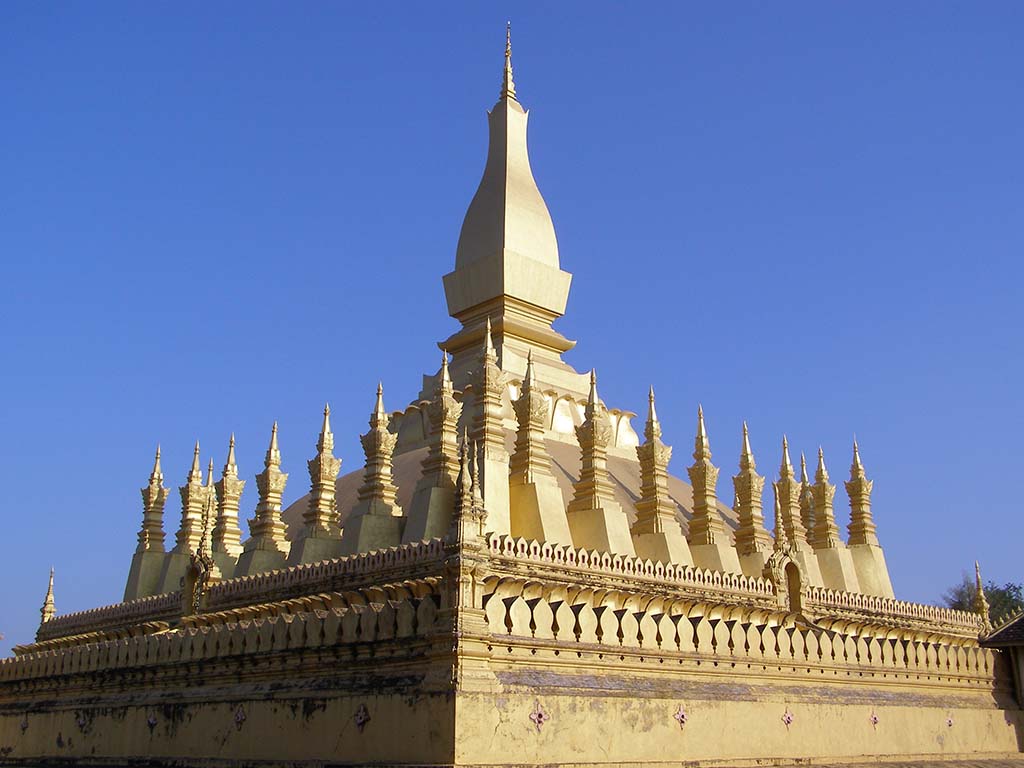 595 - Vientiane stupa Pha That Luang/1 - Laos