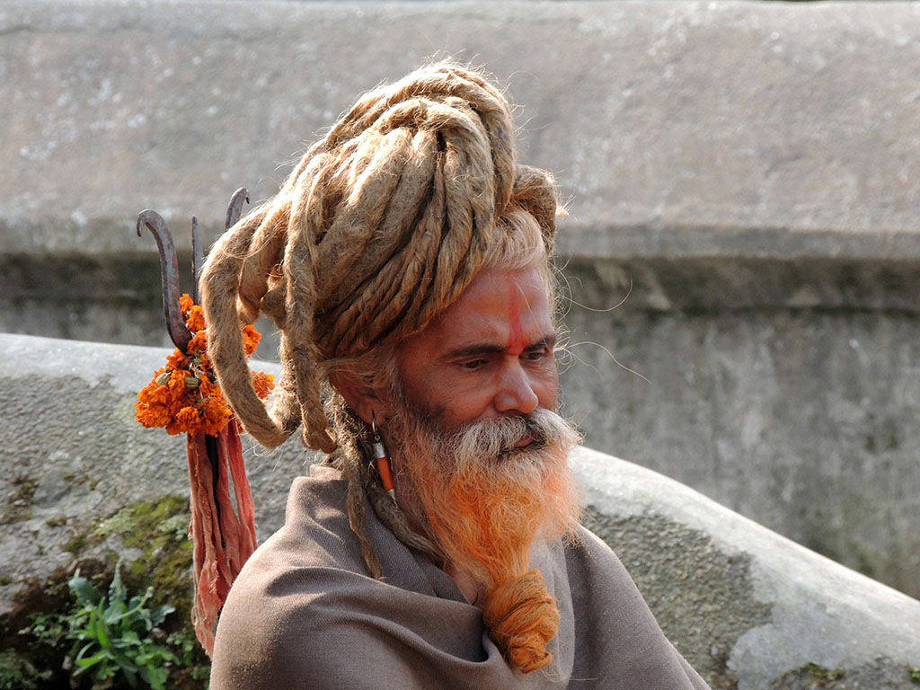 930 - Santone presso il tempio di Pashupatinah a Kathmandu/2 - Nepal
