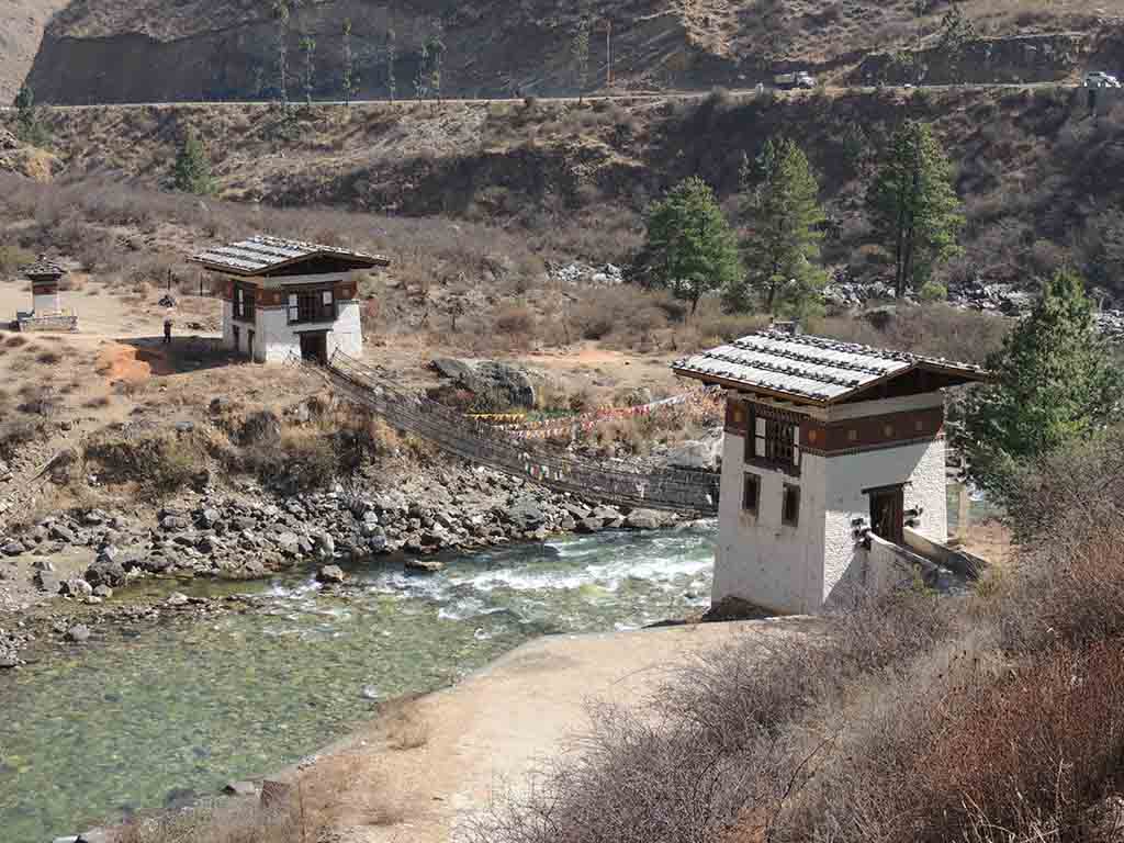 139 - Ponte sospeso vicino a Paro - Bhutan