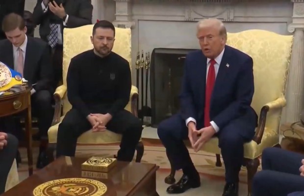 TRA TRUMP E ZELENSKY <BR> FINISCE IN UNA RISSA