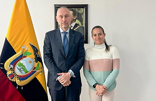 Ecuador, lâambasciatore Davoli ricevuto dal nuovo ministro dellâAmbiente Cristina Recalde