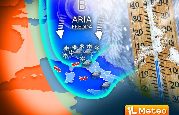 VORTICE FREDDO, <BR> ANCORA PIOGGIA E NEVE  