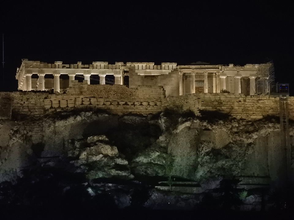 1075 - il Partenone di Atene by night - Grecia 