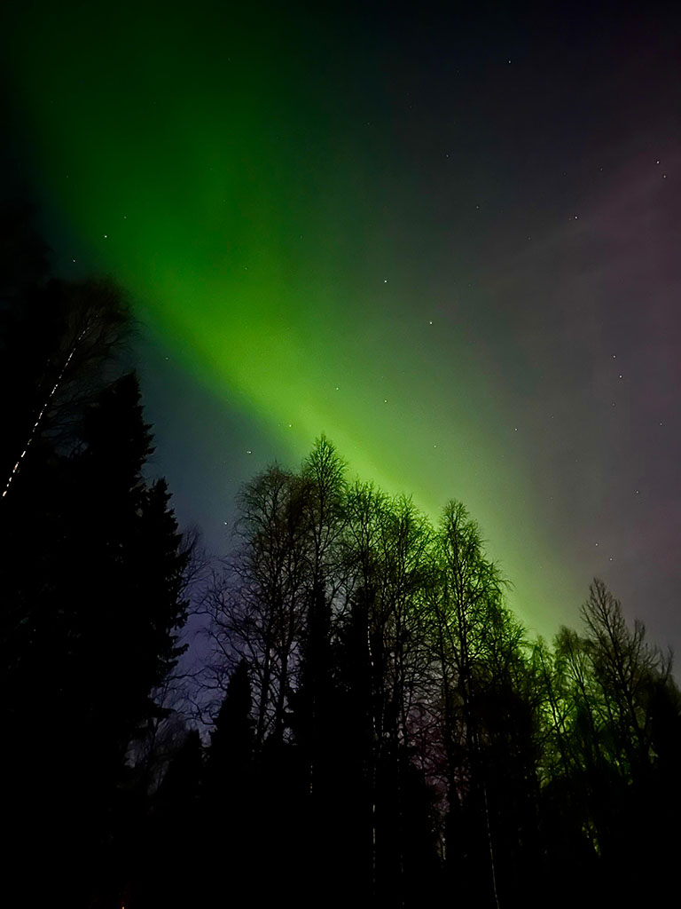 Aurora Boreale a Rovaniemi in Lapponia - Finlandia