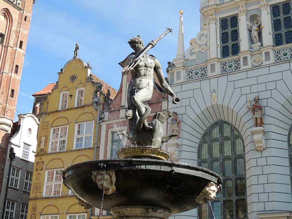 973 - Fontana di Nettuno a Danzica - Polonia