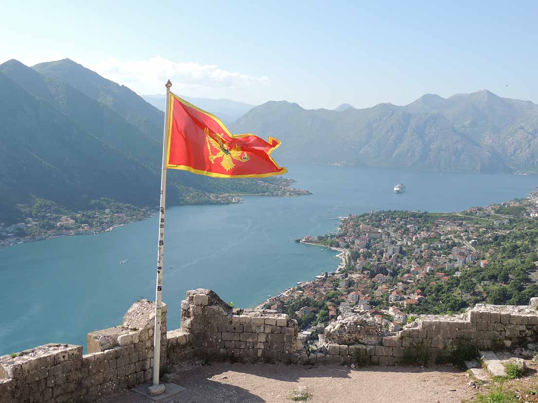 1023 - Vista delle Bocche di Cattaro dalla fortezza di San Giovanni - Montenegro