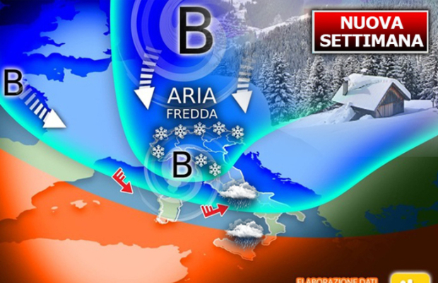 ARRIVA LâINVERNO CON <br>  FREDDO E INSTABILITAâ 