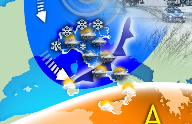 METEO, ARRIVA LA NEVE <BR> ALLE QUOTE BASSE