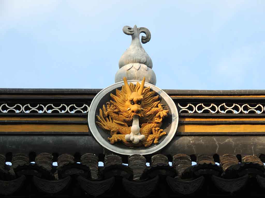 653 - Particolare del tetto presso i giardini imperiali di Suzhou