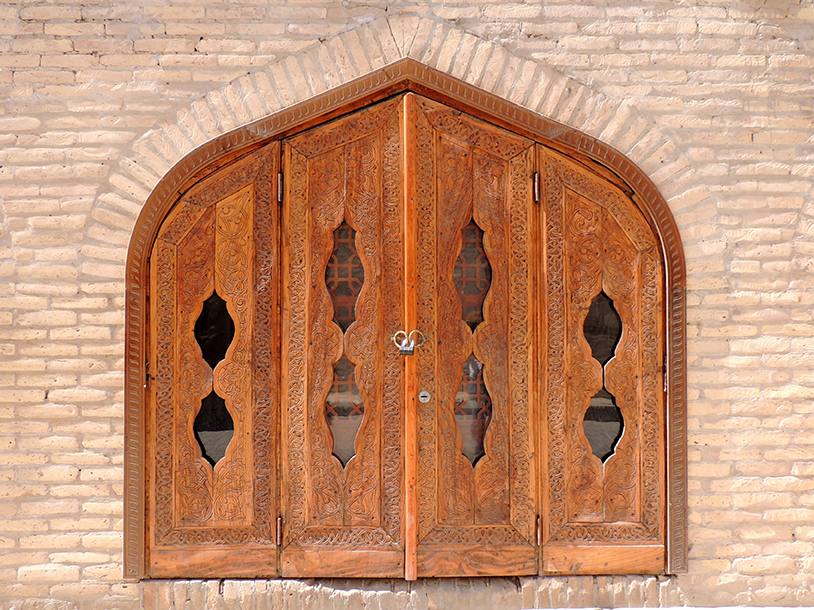 742 - Particolare di finestra a Khiva - Uzbekistan