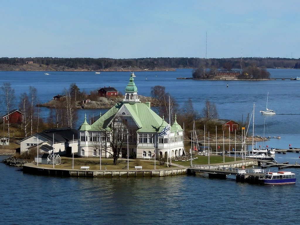 Isola di Valkosaari nell'arcipelago di Helsinki - Finlandia