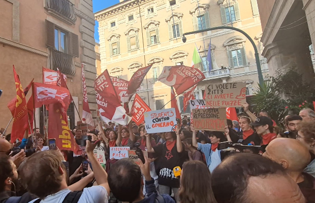 DDL SICUREZZA, PROTESTE <BR> NEL CUORE DI ROMA