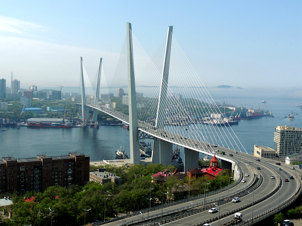 917 - ponte dell'isola Russkij a Vladivostok