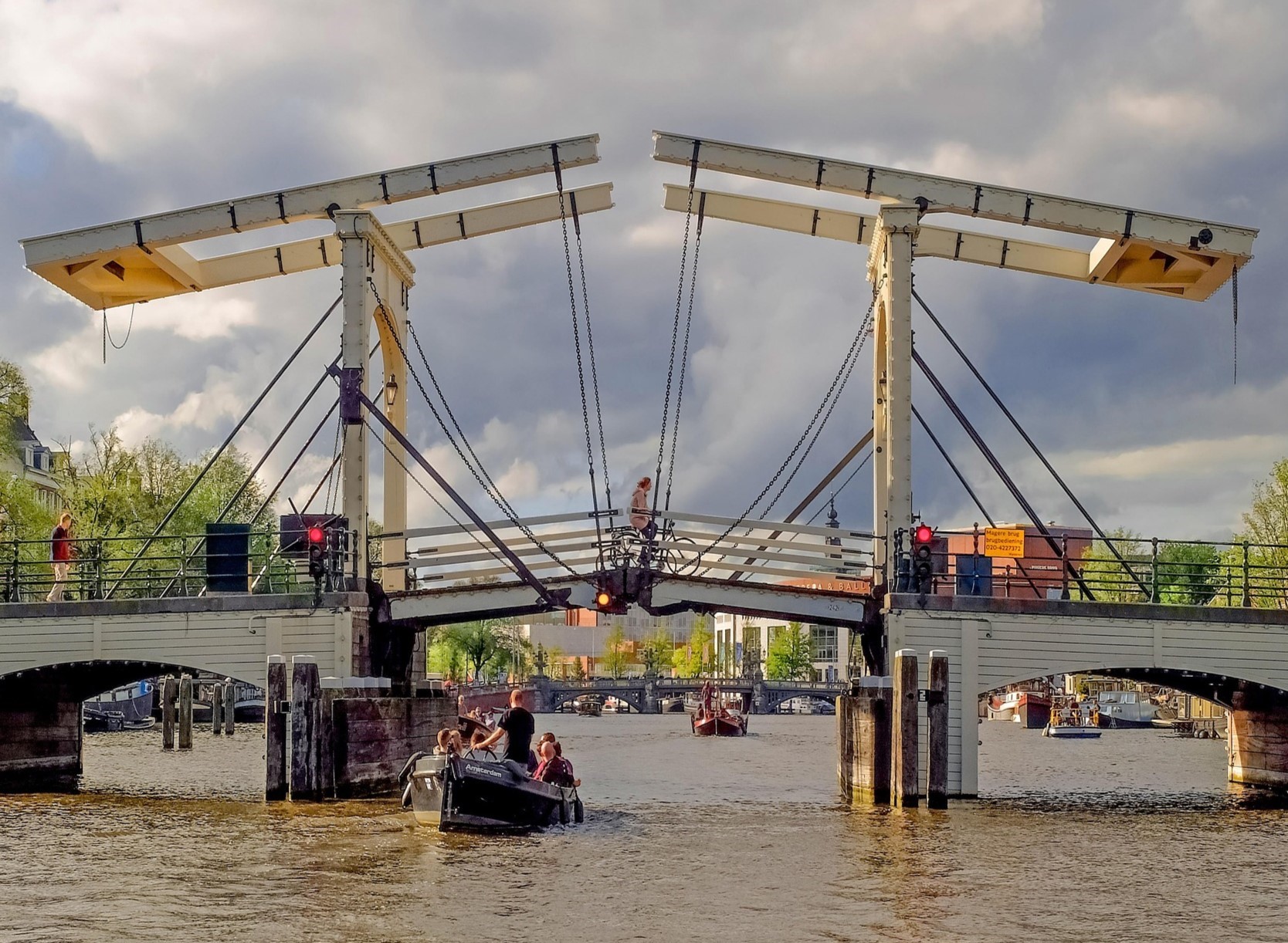 Ponte di legno ad Amsterdam Olanda