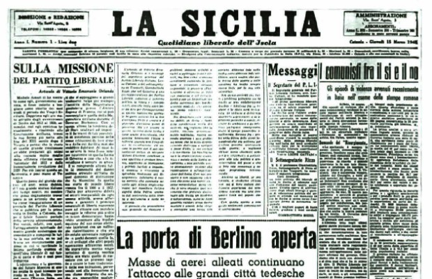 GIORNALI, âLA SICILIAâ <BR> COMPIE OTTANTâANNI