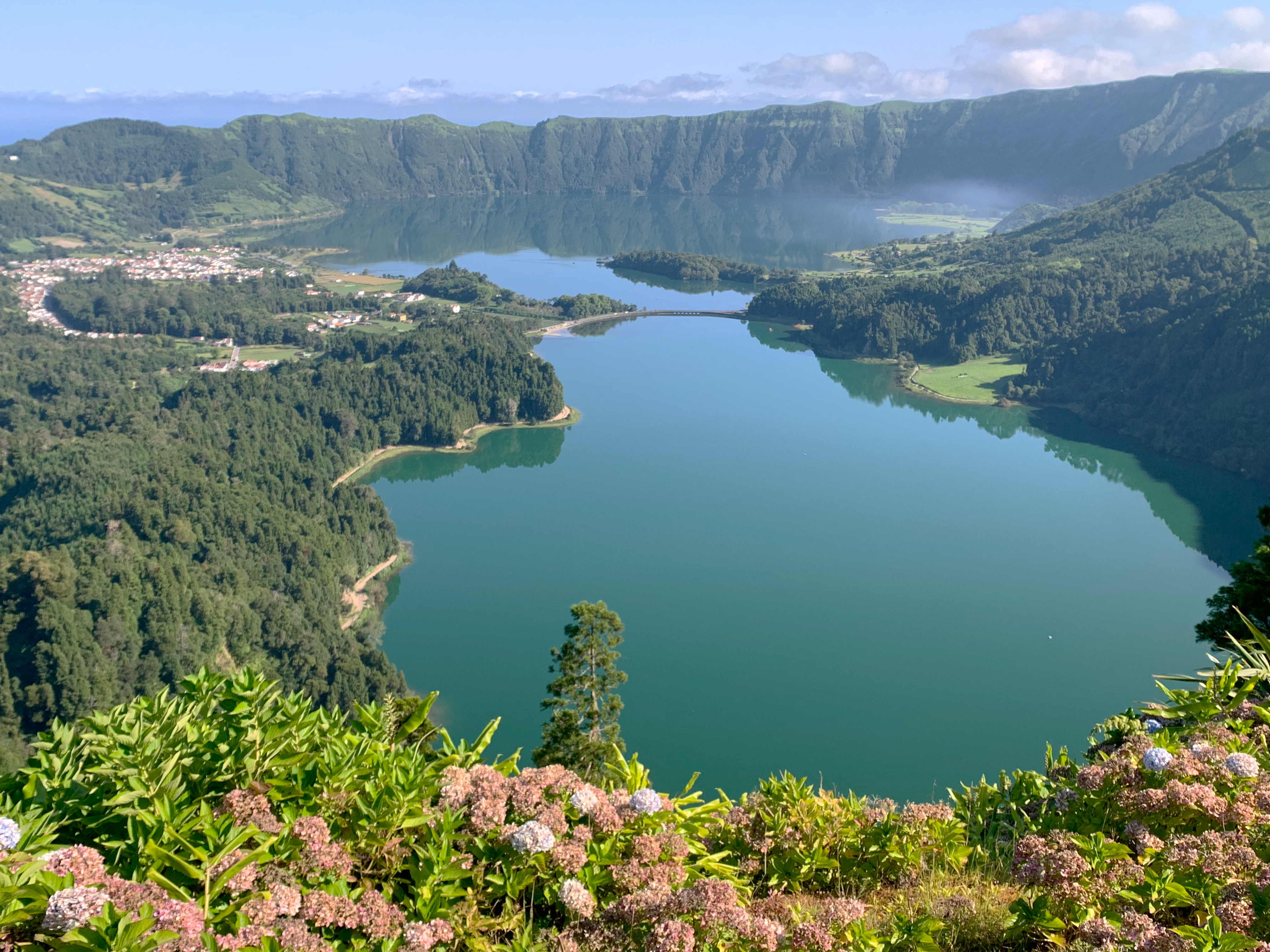 1328 - Vista dal miradouro da vista do Rei nell'isola di Sao Miguel - Azzorre