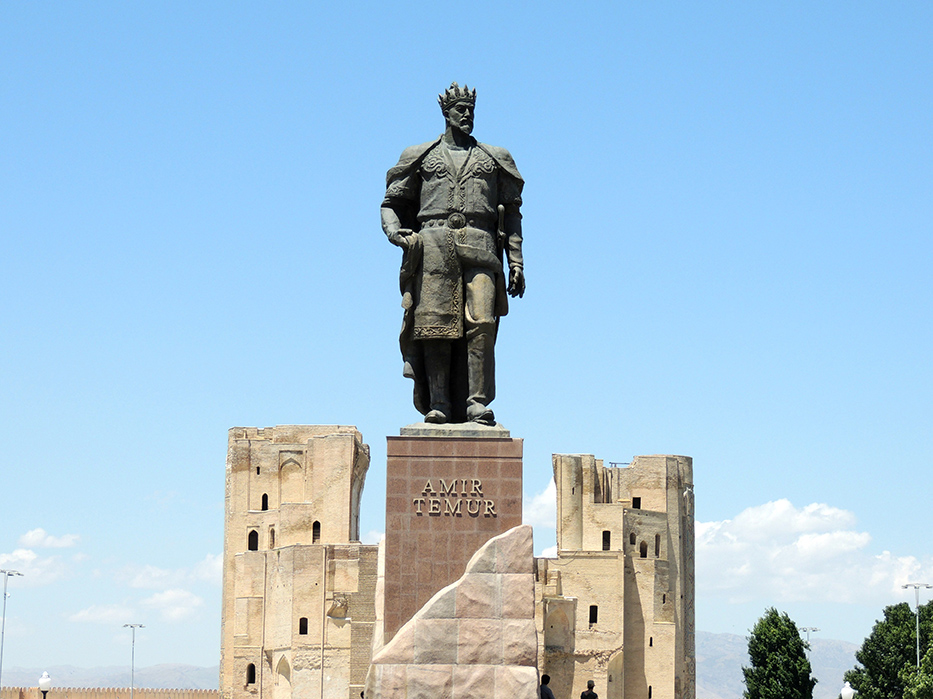 762 - Statua di Tamerlano a Shakhrisabz - Uzbekistan