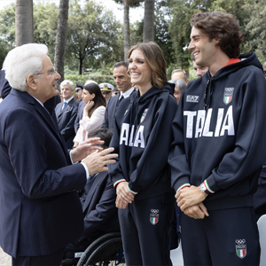 Honor Italy: Mattarella hands flag to Errigo and Tamberi ahead of Paris 2024 