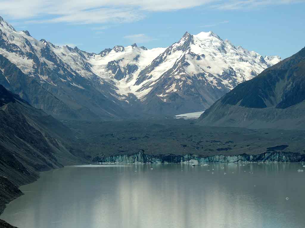 858 - Monte Cook con il suo ghiacciaio - Nuova Zelanda