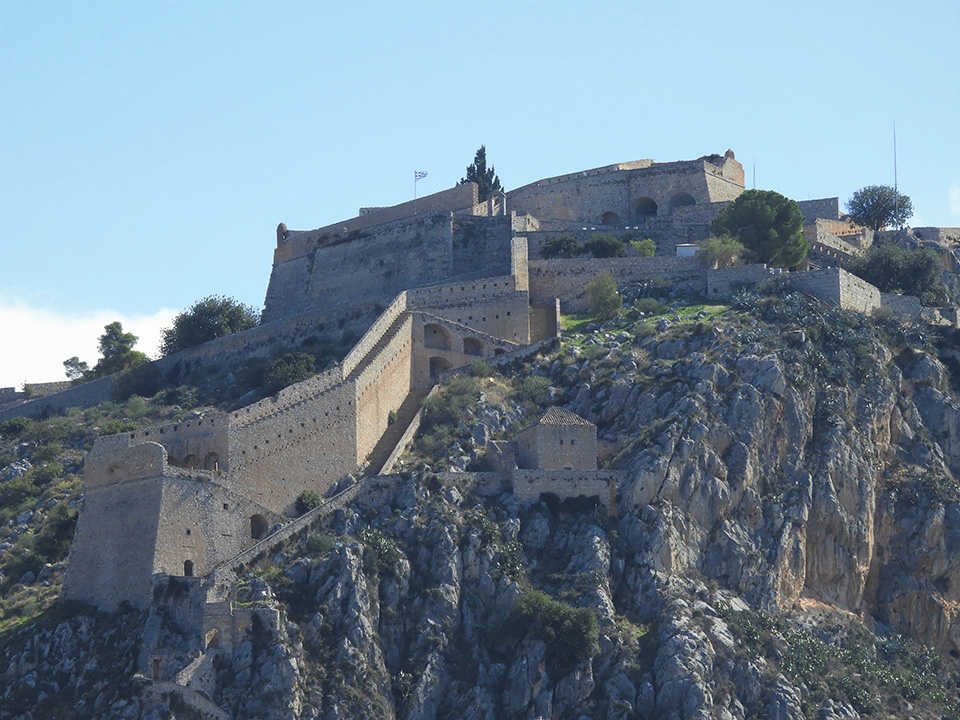 1064 - la fortezza di Palamidi nella cittï¿½ di Nauplia - Grecia 