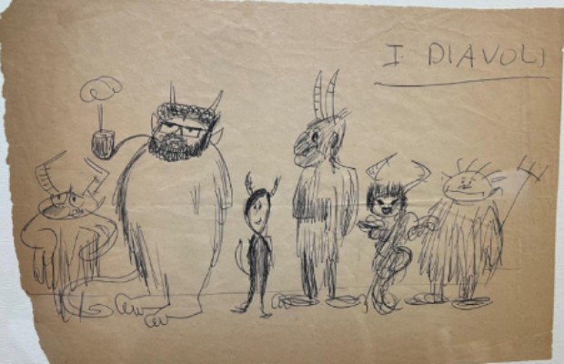 IN MOSTRA I DISEGNI <BR> DI FEDERICO FELLINI