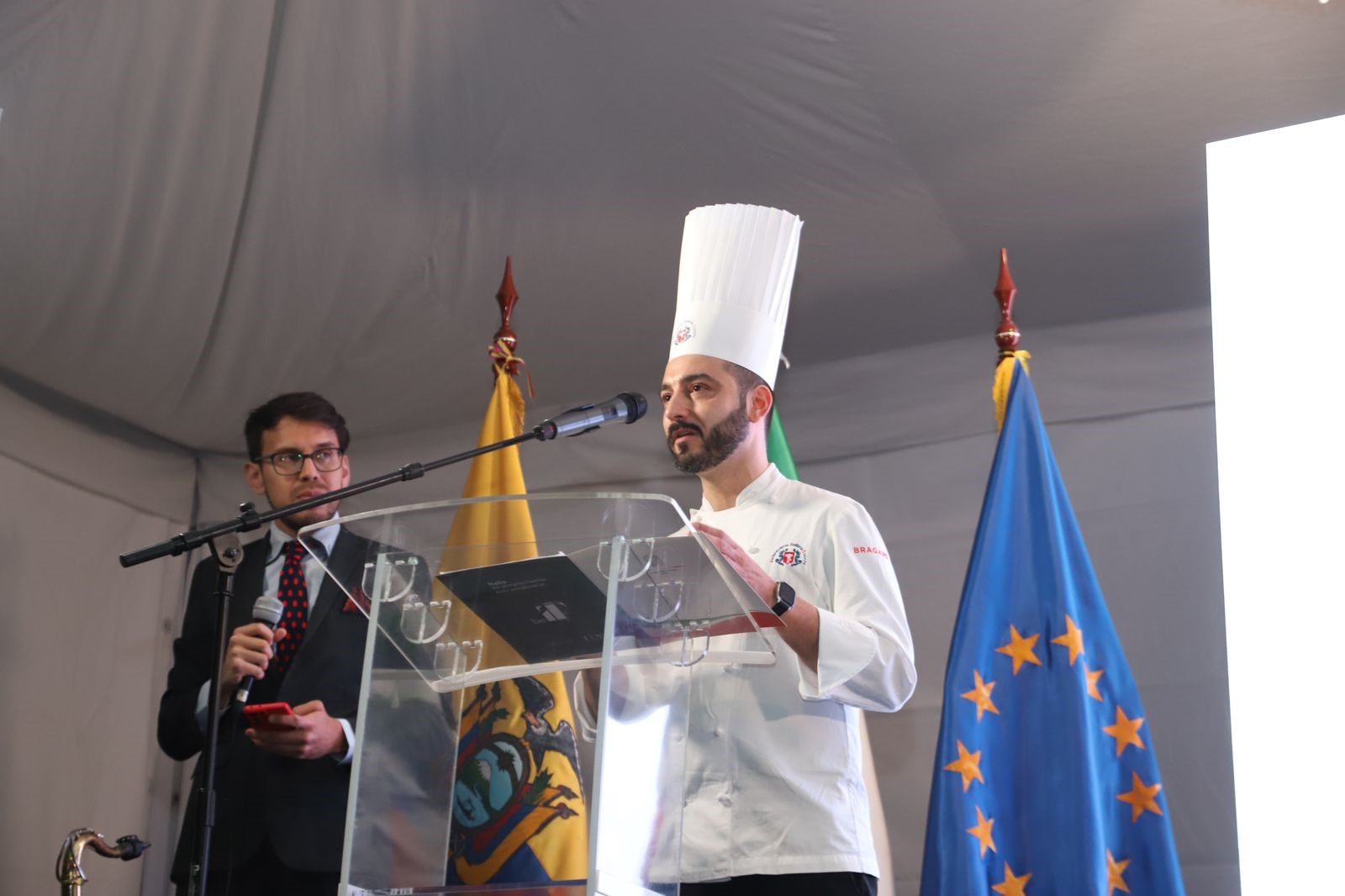 Lo chef Antonio Danise allâevento per la Settimana della cucina italiana a Quito