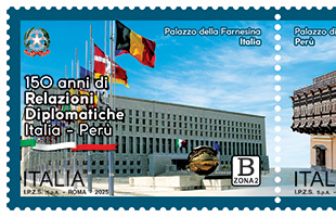 Two New Stamps Celebrate Diplomatic Relations Between Italy and PerÃ¹